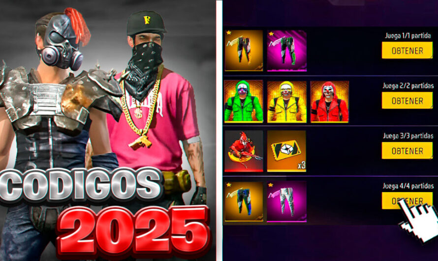 🔥 Códigos de Free Fire 2025: Canjea Recompensas Gratis y Exclusivas